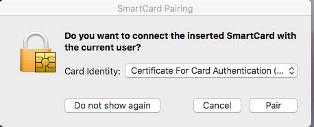 smart card login macos|Use a smart card with Mac .